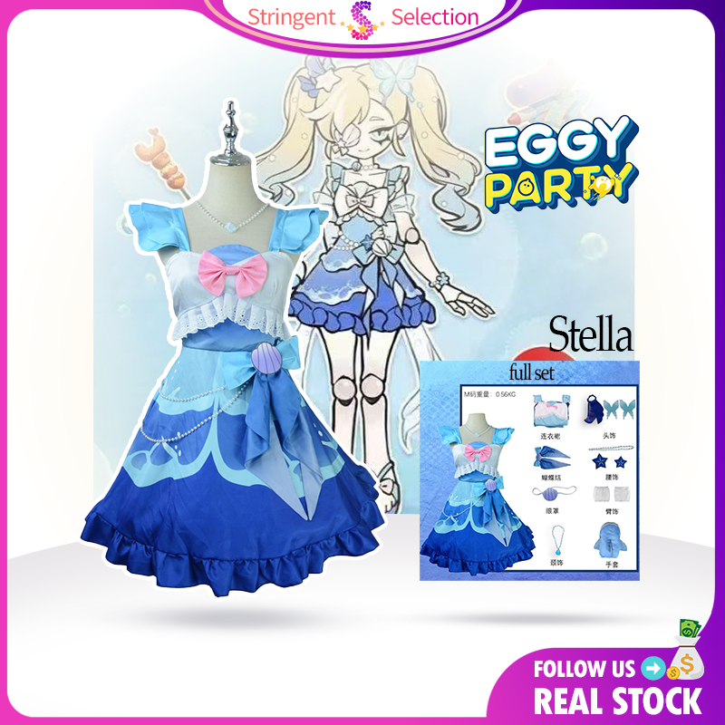 🇻🇳Sẵn hàng🇻🇳 Cosplay Stella Eggy Party bé gái set 2 món anime mùa hè đi biển dễ thương