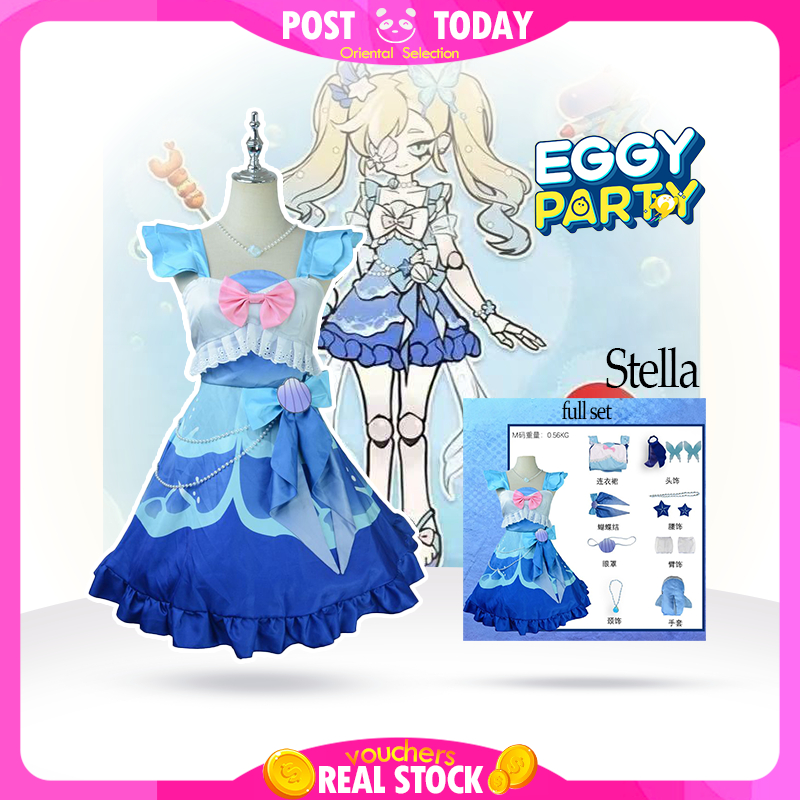 🇻🇳Sẵn hàng🇻🇳 Cosplay Stella Eggy Party bé gái set 2 món anime mùa hè đi biển dễ thương