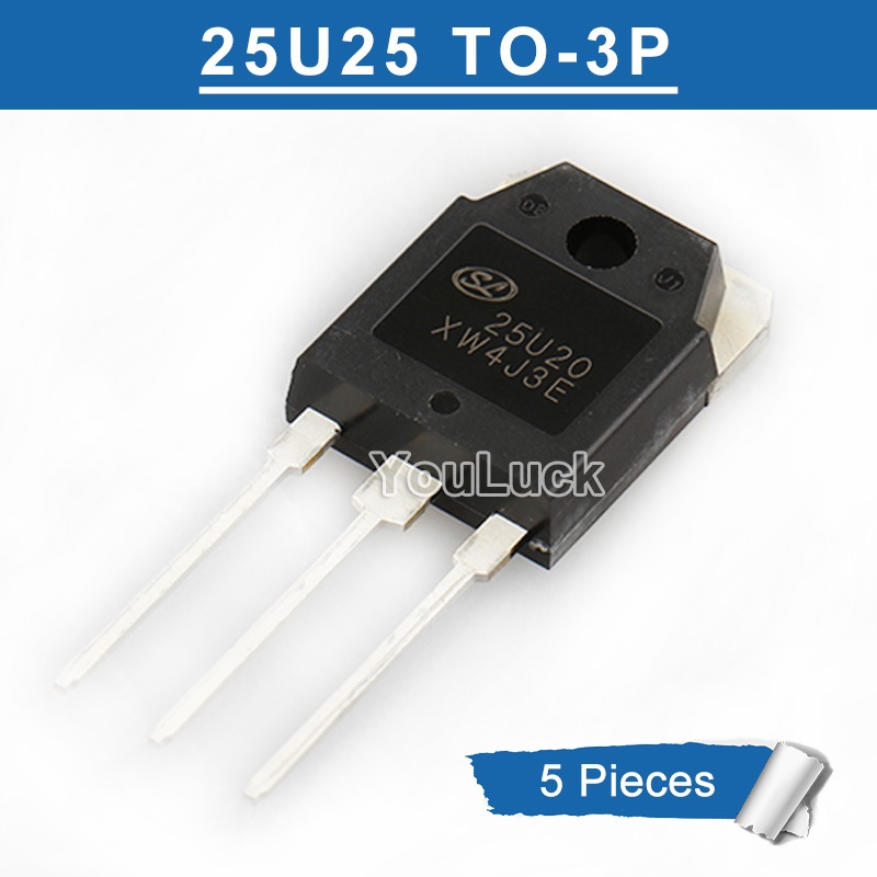 5 Chiếc Chính Hãng 25U20 TO-3P SFR25U20PN Điốt Phục Hồi Nhanh Mới
