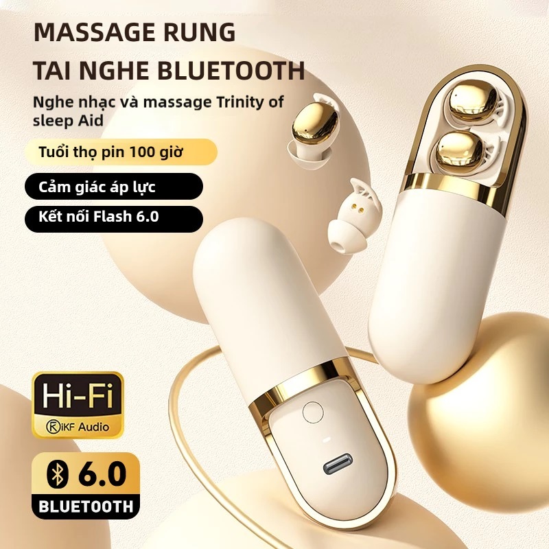 Tai Nghe Bluetooth Không Dây S13 V6.0 Với Máy Mát Xa Rung Mặt Chức Năng Massage 3 Cấp Điều Khiển Cảm Ứng Type-C Sạc Nhanh Du Lịch Làm Đẹp Quà Tặng | BigBuy360 - bigbuy360.vn