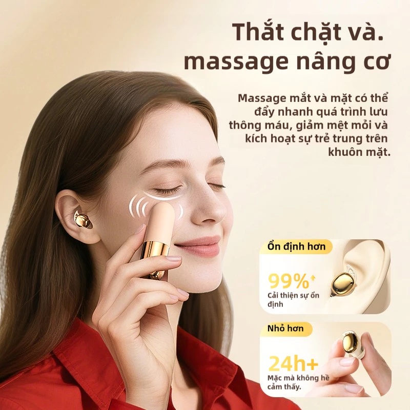 Tai Nghe Bluetooth Không Dây S13 V6.0 Với Máy Mát Xa Rung Mặt Chức Năng Massage 3 Cấp Điều Khiển Cảm Ứng Type-C Sạc Nhanh Du Lịch Làm Đẹp Quà Tặng | BigBuy360 - bigbuy360.vn