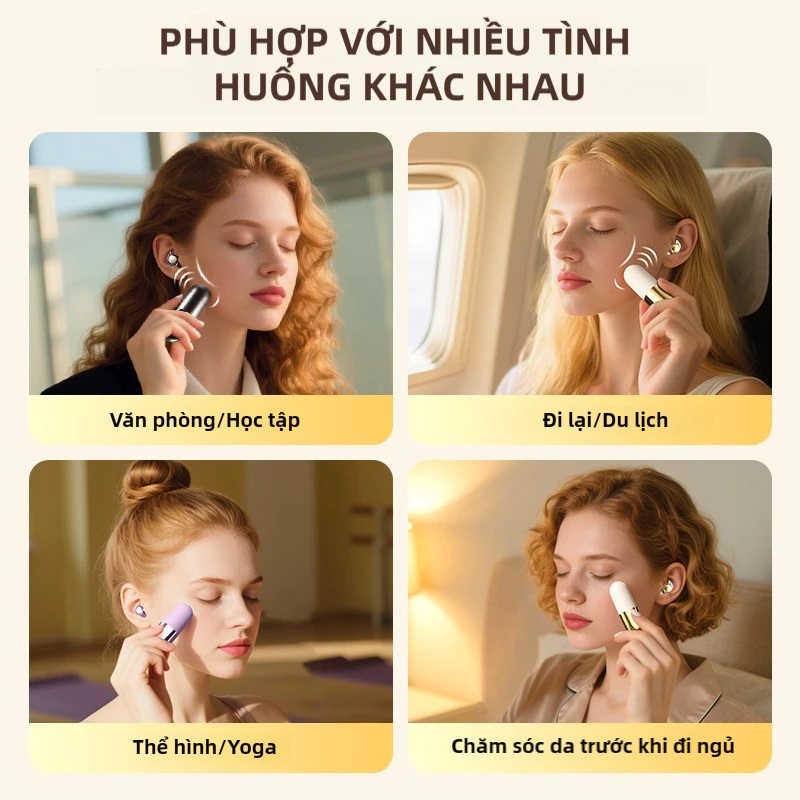 Tai Nghe Bluetooth Không Dây S13 V6.0 Với Máy Mát Xa Rung Mặt Chức Năng Massage 3 Cấp Điều Khiển Cảm Ứng Type-C Sạc Nhanh Du Lịch Làm Đẹp Quà Tặng | BigBuy360 - bigbuy360.vn