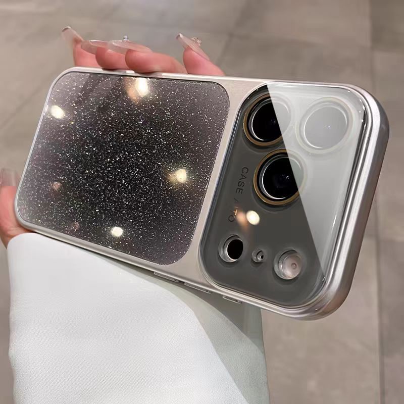 Gradient long lanh l Ốp lưng cứng tương thích cho iPhone 12 pro max 13 pro max 14 pro max 15 pro max
