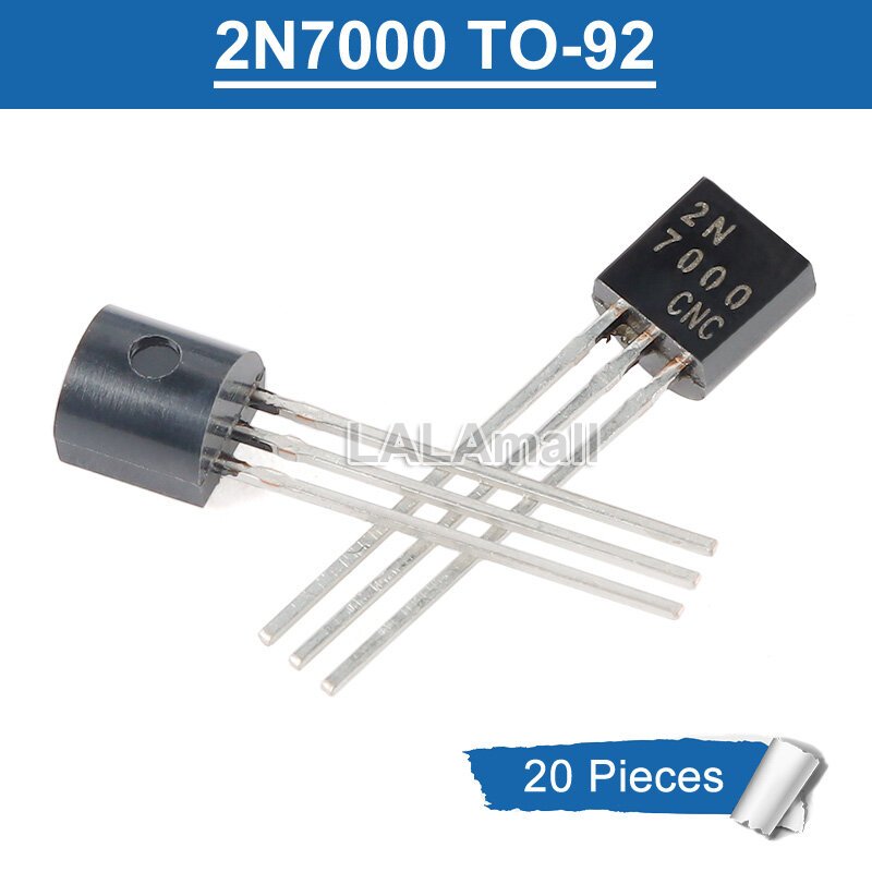 20 chiếc 2N7000 TO-92 60V N-Channel MOSFET Transistor Mới Ban Đầu