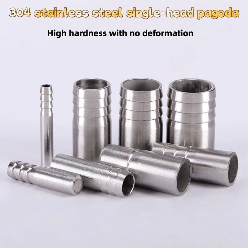Thép không gỉ 304 hàn chùa khớp nối đầu đơn ống nối tre khớp chùa khớp 3 phút 2 phút 4 phút 6 phút 1
