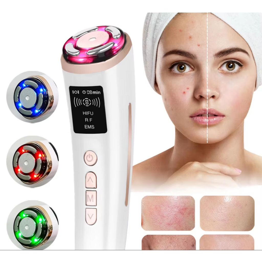 Máy nâng cơ mặt Hifu 220V Massage mặt EMS Trẻ hóa da mặt Microcurrent Chống lão hóa Máy mát xa mặt M