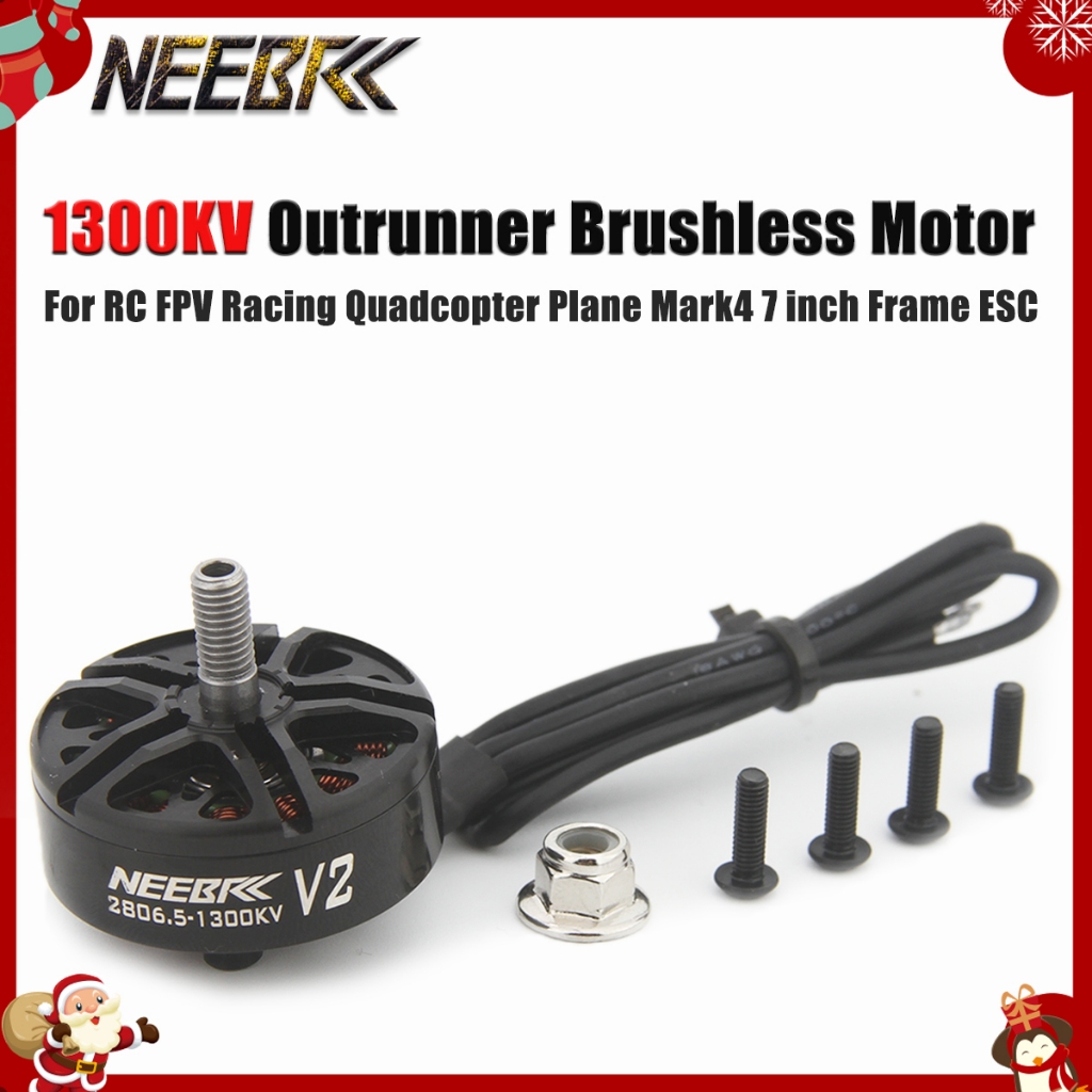 NEEBRC 2807 2806.5 1300KV Drone Động cơ không chổi than 3-6S Outrunner cho RC FPV Racing Quadcopter 