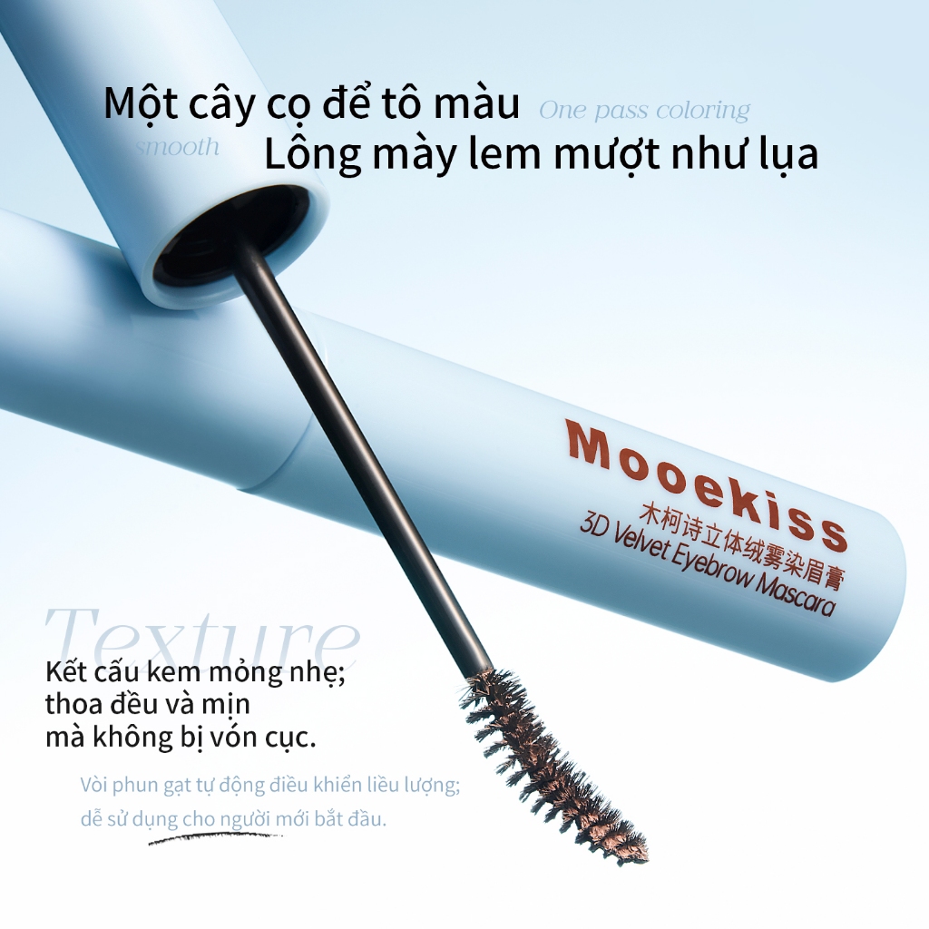 Mascara Chân Mày Mooekiss 3g, Định Hình Sợi Mày, Chống Nước Mồ Hôi, Lâu Trôi, Không LemChống NướcTự NhiênTạo SợiChống Mồ HôiNgười Mới Bắt Đầu | BigBuy360 - bigbuy360.vn