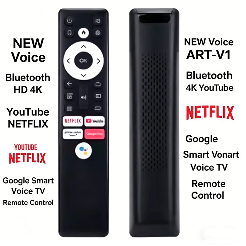 CHO PENSONIC Voice ART-V1 Bluetooth HD 4K YouTube Điều khiển từ xa TV bằng giọng nói thông minh