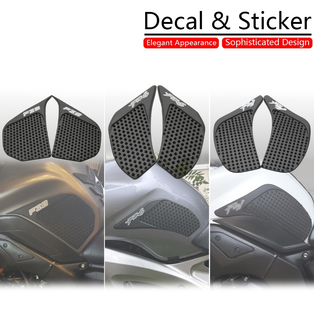 Phù Hợp Cho Xe Yamaha FZ1 FZ6 FZ8 FZ800 S / N 2006-2016 Xe Máy Xe Tăng Miếng Lót Bên Chống Trượt Dán