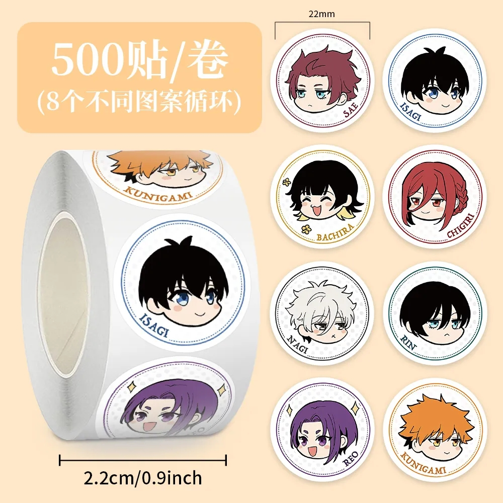 [GUYN] Sticker Blue Lock (500 tờ / cuộn) Isagi Yoichi Isagi Yoichi Blue Prison Phiên bản Q Caesar Ca
