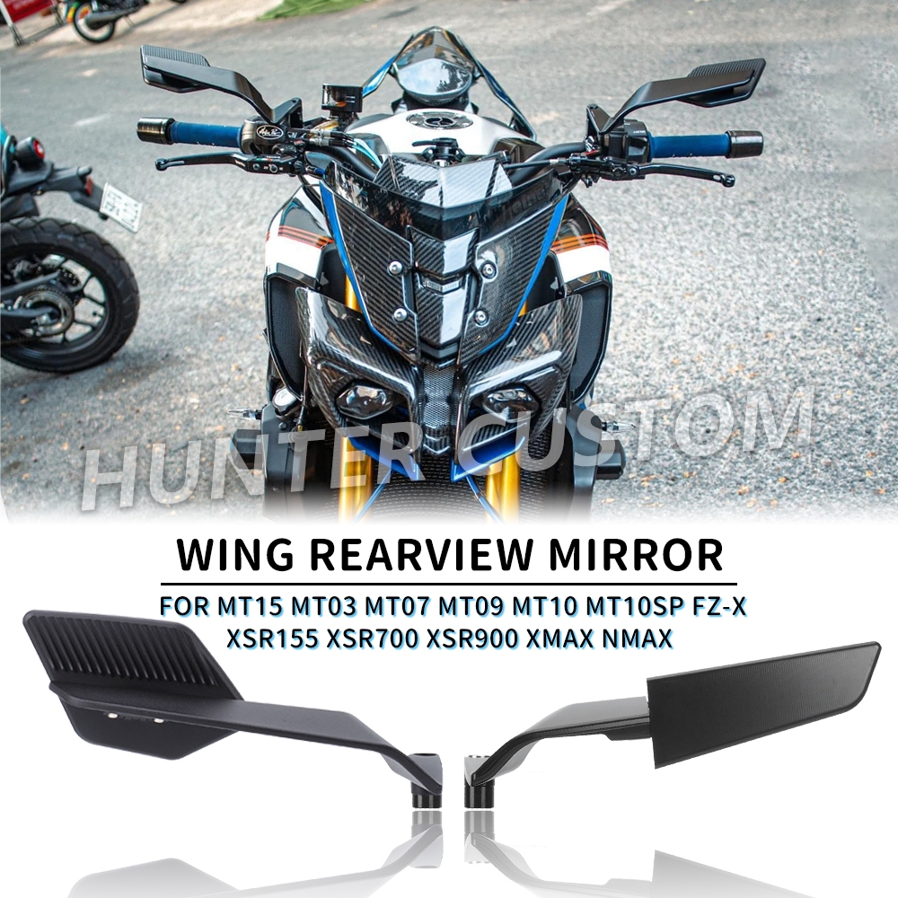Gương Chiếu Hậu Cánh Cho Xe Yamaha MT15 MT03 MT07 MT09 MT10 FZ-X XSR155 XSR700 XSR900 XMAX NMAX Cánh