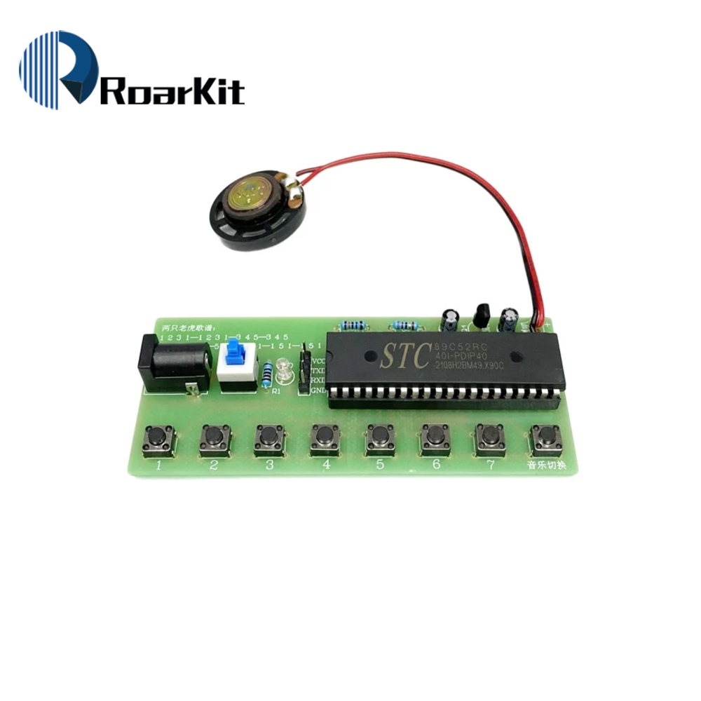 SCM vui nhộn bộ bàn phím lắp ráp hộp nhạc STC89C52 SCM thiết kế học sinh đào tạo hàn