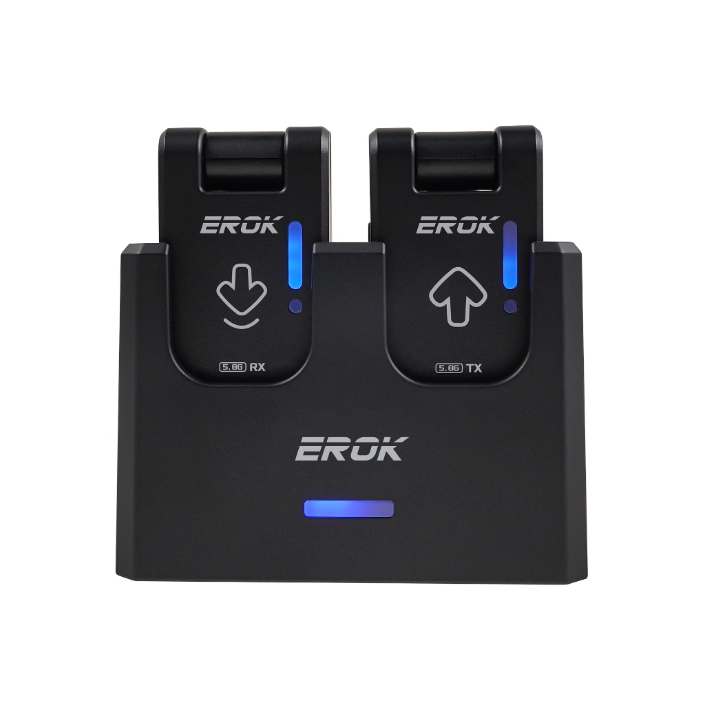 Hệ thống không dây đàn Guitar EROK WF-09 5.8GHz 3ms Độ trễ thấp Phạm vi 30m 4 kênh có hộp sạc