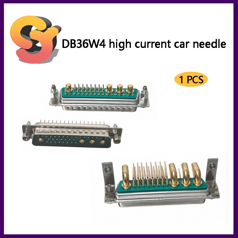 [Sẵn Sàng Cung Cấp] DB36W4 Pin Hỗn Hợp Dòng Điện Cao Đầu Nam Đầu Nữ PCB Cong Plug Board In-Line Boar