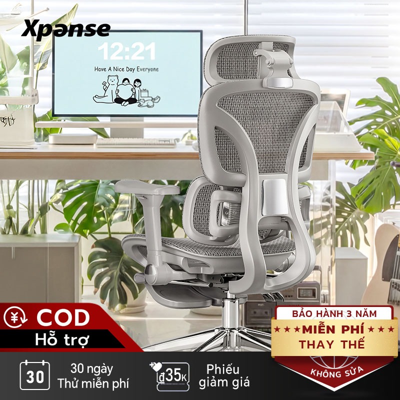 Ghế công thái học Xpanse T8 Hệ thống nâng đỡ động dạng đôi cánh bionic bằng lá thép độc lập, Lưới nano mát lạnh | ghế gaming | ghế văn phòng | tựa lưng | BigBuy360 - bigbuy360.vn