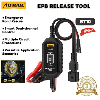 AUTOOL BT10 EPB Công cụ phát hành Công cụ phanh đỗ xe điện tử AUTO cho ô tô EPBs khóa và phát hành Phanh đỗ xe điện tử