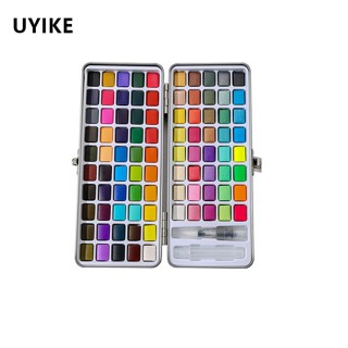 Sơn màu nước nguyên khối UYIKE cho Nail Art, Acrylic Pearlescent, 50 màu & 90 màu, Bộ bảng màu Gradient pha trộn