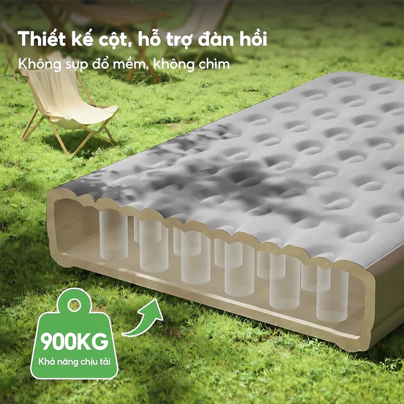 MODOFO Giường Hơi Tích Hợp Bơm Điện Tự Động, Chống Nước, Dùng Cắm Trại/Văn Phòng | BigBuy360 - bigbuy360.vn