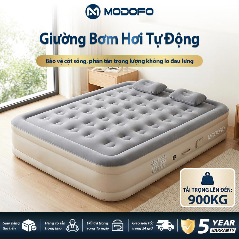 MODOFO Giường Hơi Tích Hợp Bơm Điện Tự Động, Chống Nước, Dùng Cắm Trại/Văn Phòng | BigBuy360 - bigbuy360.vn