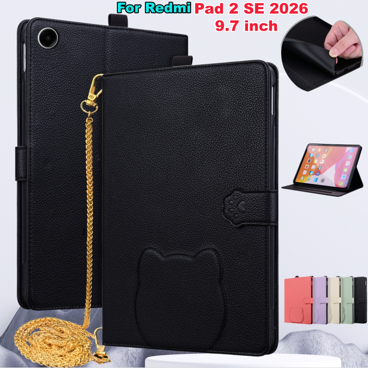 Dây chuyền có thể tháo rời cho Funda Redmi Pad 2 SE 9.7 inch 2026 Pad2 SE TPU Ốp điện thoại cho Redm
