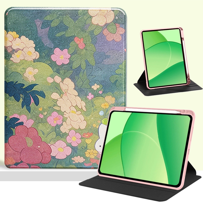 Cho 2025 OPPO PAD SE11 '' OPD2417 OPD2420 OPD2419 Acrylic 360° Hộp đựng máy tính bảng đứng xoay có k