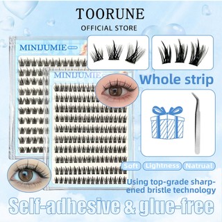 Minijumie Lông Mi giả tự dính không cần dùng keo , dễ gắn , tái sử dụng nhiều lần 10-13 mm