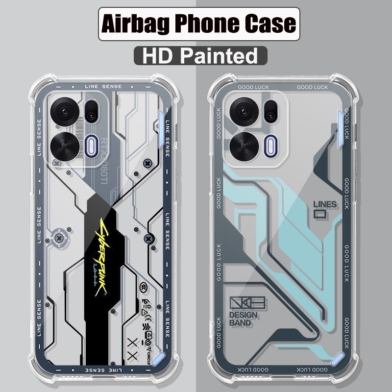 Dành Cho OPPO K15 Pro Plus Dành Cho OPPO K15Pro Túi Khí Trong Suốt Silicon TPU Chống Sốc Mặt Sau Bảo