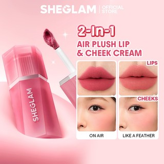 Son Má Hồng 2in1 SHEGLAM Chất Mousse Nhẹ, Lên Màu Đậm, Dễ Blend, Không Bí Da