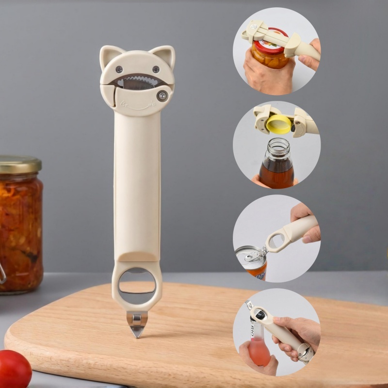 Cụp mở nắp chai lọ đa năng Multi Function Bottle Opener Jar Opener Can Opener Bottle Opener Lid Open
