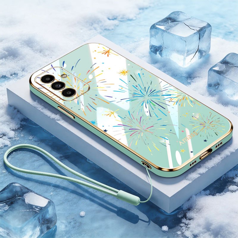 Ốp Điện Thoại YBD Cho Samsung Galaxy A26 A34 A35 A36 A53 A54 A55 A56 M54 F54 5G Ống Kính Mạ Điện Ful
