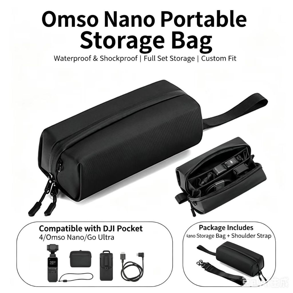 Túi bảo vệ cho DJI OSMO POCKET4/3, Osmo Nano/GO Ultra, kèm dây đeo vai