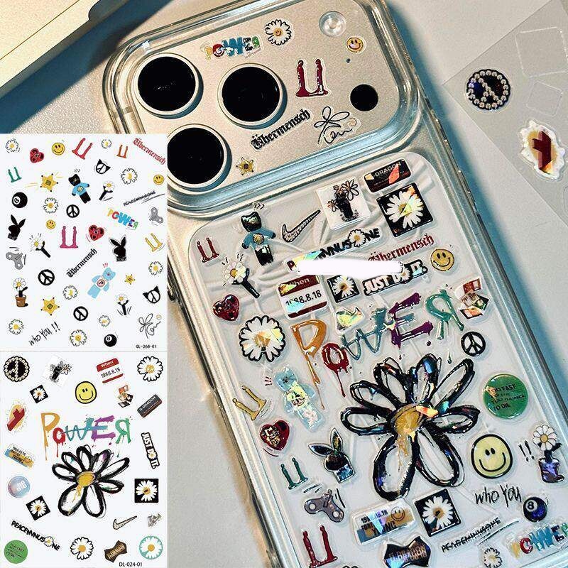 GD Kwon Ji Yong Fan Support Post DIY sticker Sunflower DIY Phone Case Gummy Card Nail sticker