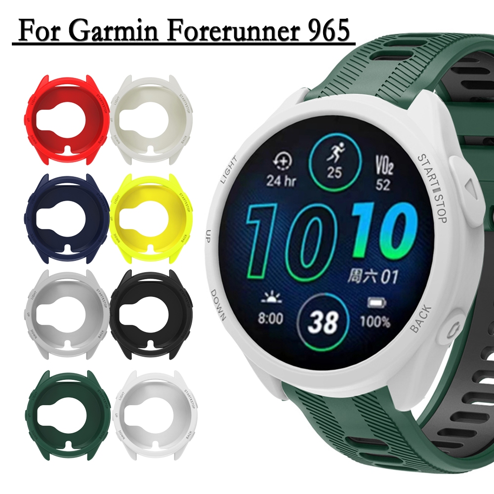 Dành Cho Garmin Forerunner 965 Vỏ Đồng Hồ Silicon Mềm Và Đẹp Rỗng Bảo Vệ Đồng Hồ Vỏ Trang Trí Cho Fo