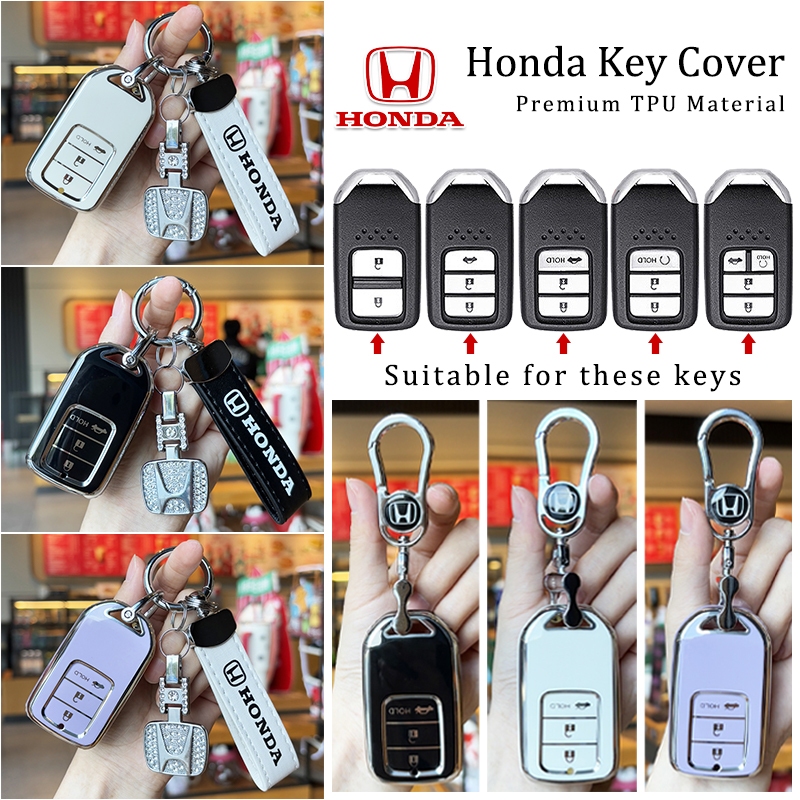 Vỏ chìa khóa ô tô HONDA cho Jazz / HR-V / CR-V / BR-V / City / Civic Vỏ chìa khóa từ xa Vỏ chìa khóa