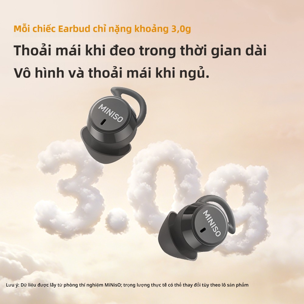 MINISO MS217 Tai nghe ngủ không dây 6.0 AI Tai nghe dịch thuật thời gian thực thông minh 3g Tai nghe âm thanh nổi HiFi vô hình và thoải mái cho | BigBuy360 - bigbuy360.vn