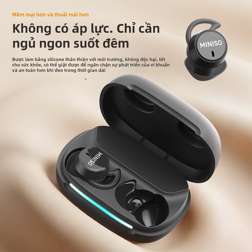MINISO MS217 Tai nghe ngủ không dây 6.0 AI Tai nghe dịch thuật thời gian thực thông minh 3g Tai nghe âm thanh nổi HiFi vô hình và thoải mái cho | BigBuy360 - bigbuy360.vn