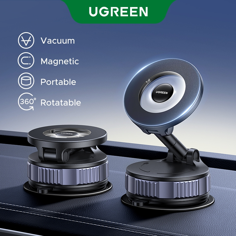 Giá đỡ điện thoại từ tính chân không Ugreen -- từ tính hút chân không, xoay 360° gấp gọn đa năng cho iPhone12-17 ProMax