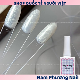 Sơn nhũ ánh trai  siêu xinh màu trắng tinh đẹp 🌸 Nam Phương Nail 🌸