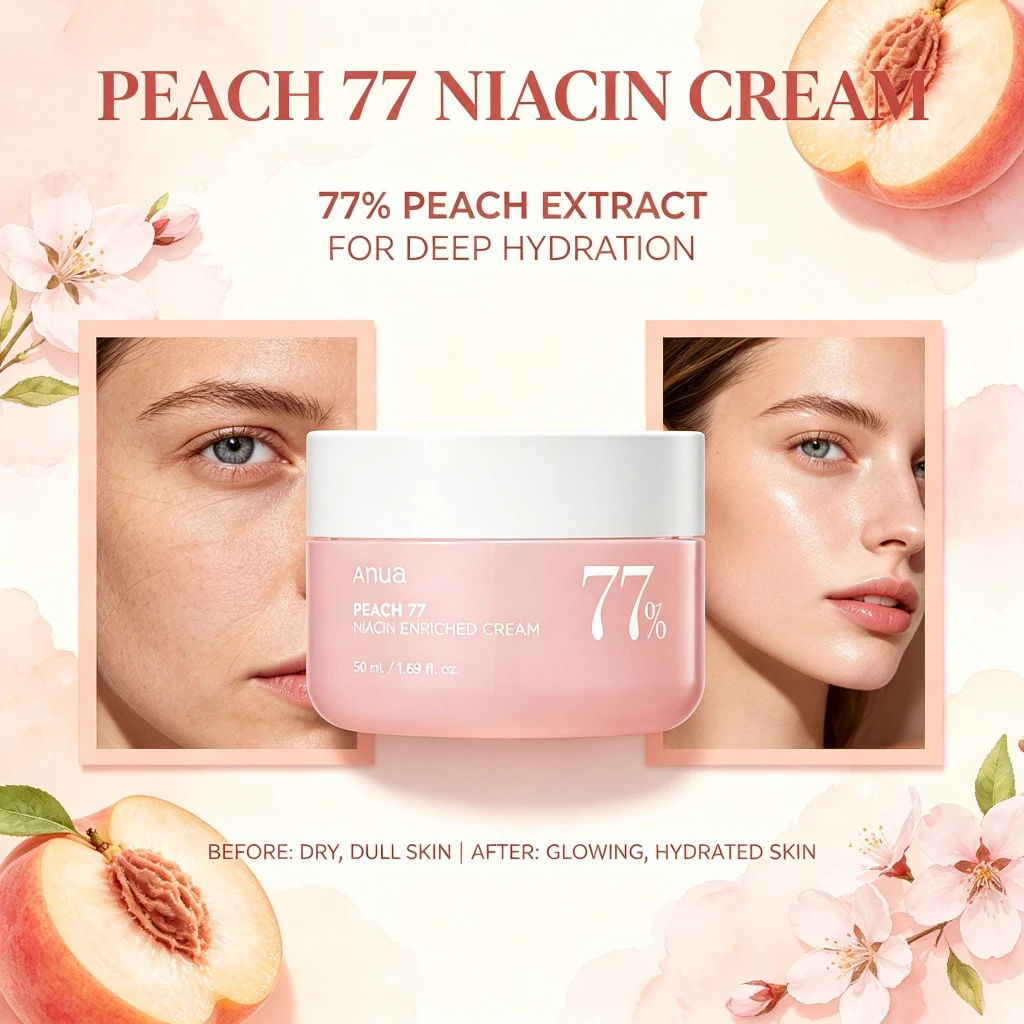 ANUA PEACH 77 KEM YÊU THÍCH NIACIN