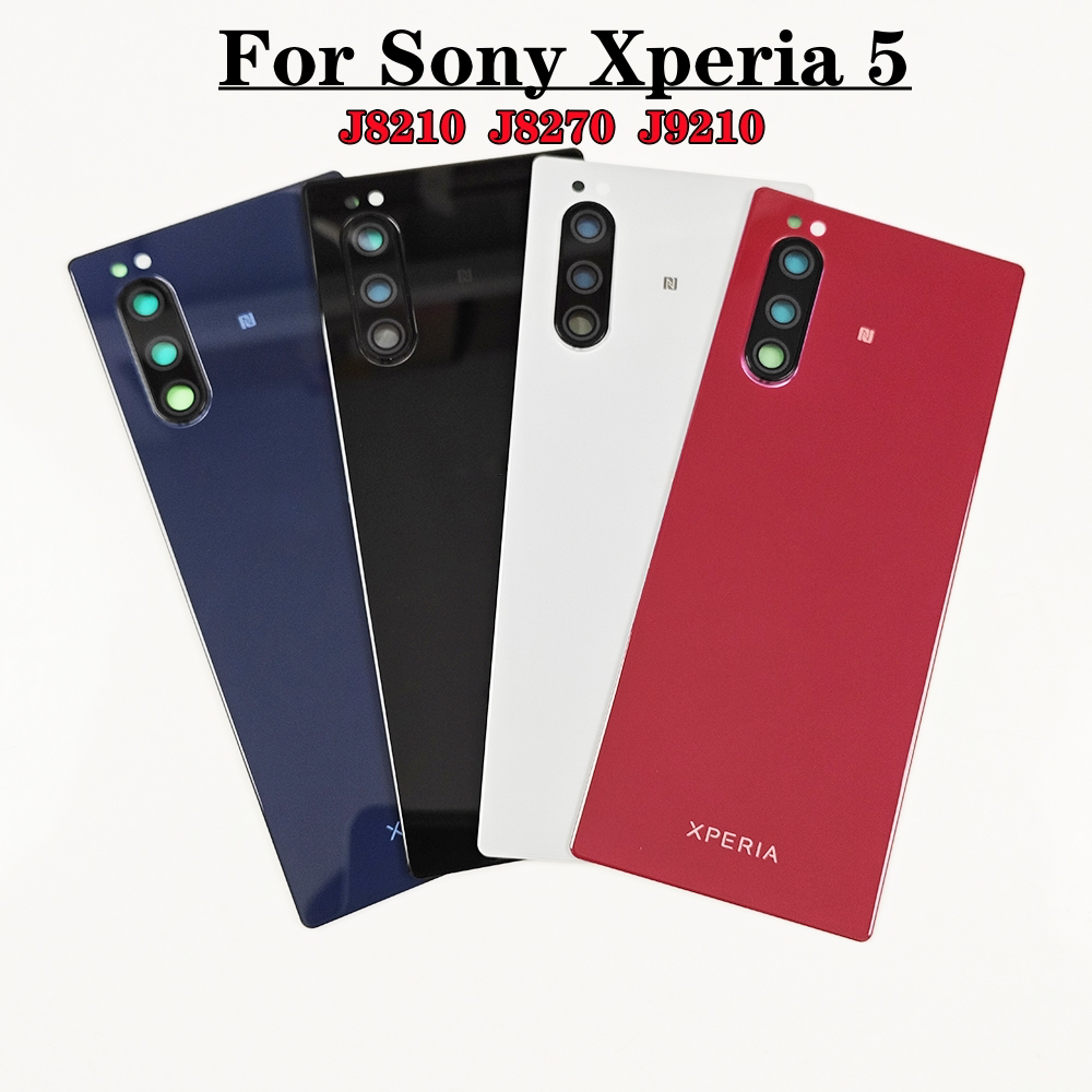 Dành Cho Sony Xperia 5 Lưng J8210 J8270 J9210 Vỏ Pin Cửa Sau Vỏ Thay Thế Vỏ Vỏ