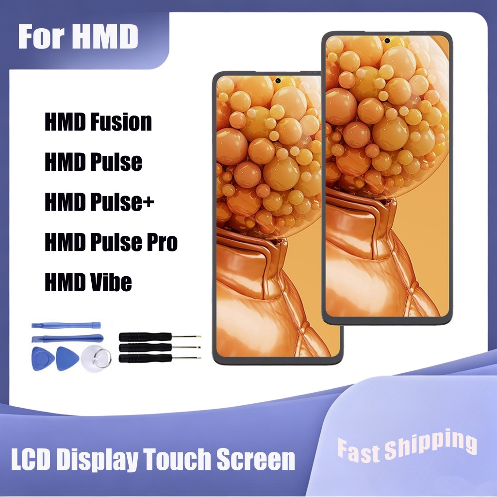 Dành cho HMD Fusion / HMD Pulse + / HMD Pulse Pro / HMD Vibe Màn hình LCD Bộ số hóa màn hình cảm ứng