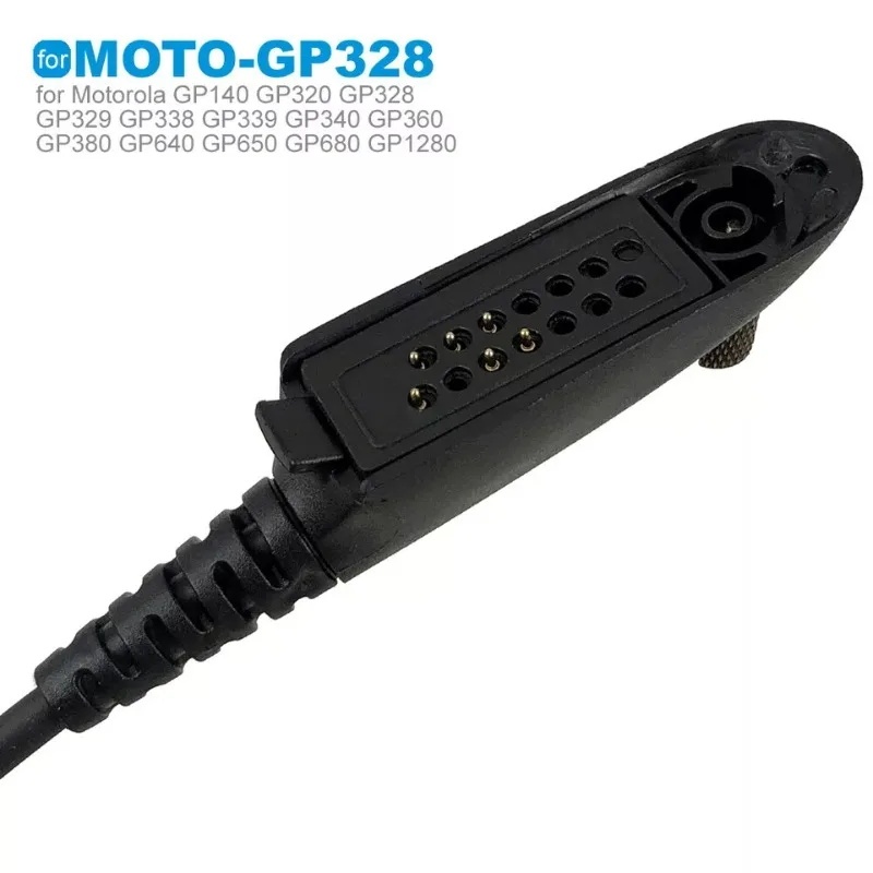 Z Tai Nghe Chiến Thuật Cáp PTT Tròn Lớn Cho Motorola GP328 GP340 GP360 GP380 GP680 MTX850 MTX950 MTX
