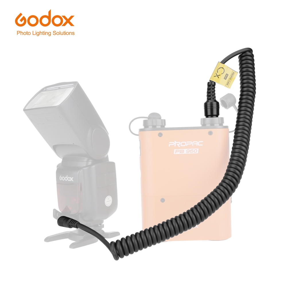 Dây nguồn pin Lithium Godox PB-CX PB960 PB820 cho Canon 430EZ 540EZ 550EX 580EX II 600EX Flash Speed