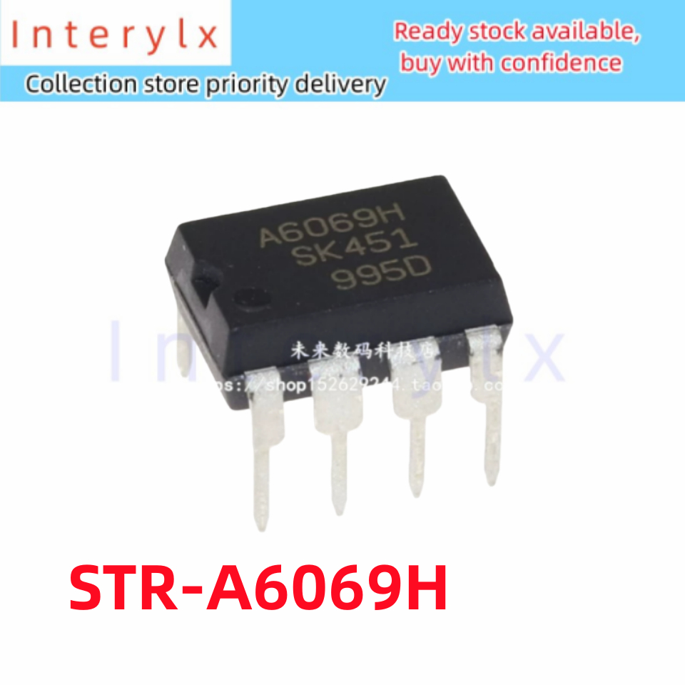 2 Cái / lô A6069H STR-A6069H STR-A6069 In-Line DIP-7 Mô-đun nguồn LCD Chip nguồn