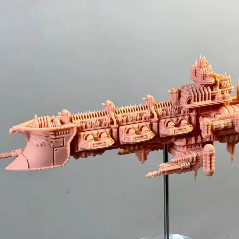 Apocalypse / Revelation Level Battleship Warhammer 40k Mô hình Hạm đội Gothic Mô hình thu nhỏ có đế 