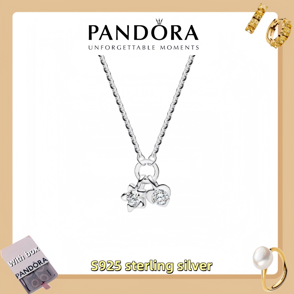Vòng tay mặt dây chuyền trang sức bằng bạc Pandora S925 (hộp quà tặng miễn phí) Pandora Talisman Ste
