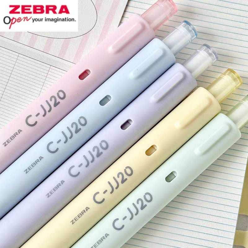 3 Bút mực Gel đám mây Zebra JJ20 Nhật Bản – Màu sắc mềm mại & Thiết kế kháng khuẩn 0,5mm