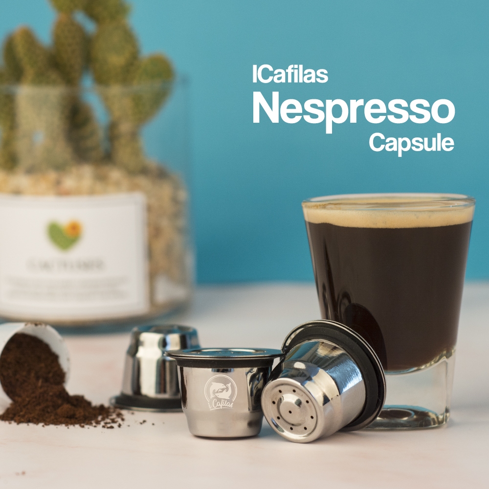 Espresso Capsulas Phiên bản mới Recarables Bộ lọc cà phê bằng thép không gỉ Nespresso Viên nang có t