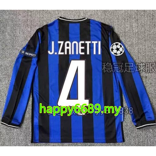 Phiên bản cổ điển Inter Milan 2009 / 10 Áo thun nam dài tay Inter Milan Home